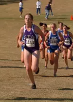 Senior Katrina Nicholas finished seventh to earn her second career All-SLC honor