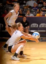 The Ladyjacks registered 75 digs against Sam Houston.
