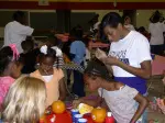 The Ladyjacks spent time carving pumpkins at the Boys & Girls' Club of East Texas.