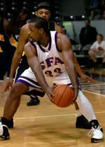 Senior center Antuane Miller scored 14 points to pace the Lumberjacks against Central Arkansas
