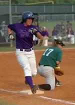 First baseman Jessica Tullos was 3-for-5 to lead SFA against Texas A&M on Wednesday
