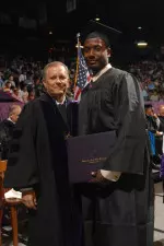 Danny Southall is one of 32 SFA student-athletes who graduated Saturday
