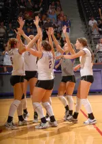 SFA had 14 total blocks agains the Lady Demons.