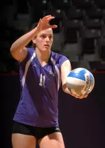 Shelly Swendig had 14 kills against Nicholls on Saturday.