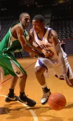 Josh Alexander scored 21 points on 7-of-10 shooting from 3-point range in SFA's loss at Texas A&M