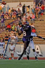 Senior Dominique Edison is one of three Lumberjacks to earn first-team All-SLC honors.