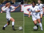 Seniors Amanda Lackey (left) and Jessica Cotton were each named to the All-Southland Conference First Team on Tuesday