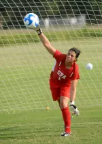 Sophomore Courtney Bauder set a new career-high with 12 saves in SFA's game against Southeastern Louisiana Thursday