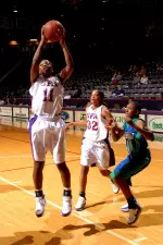 Senior Jessica Gaines leads SFA with 14 points.