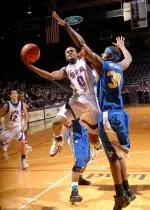 Josh Alexander had four 3-pointers in the first half of Wednesday's win at Texas State.