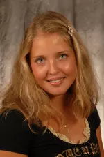 Tatiana Smolnikova won her singles match Thursday against Sam Houston.