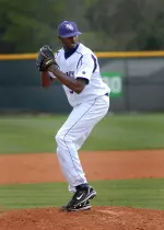 Vince Wade pitched a perfect ninth inning on Saturday against Northwestern State.