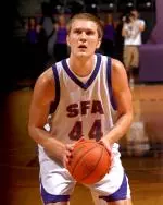 Junior center Matt Kingsley was 9-for-12 from the free throw line in SFA's win at UTSA Saturday