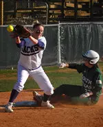 Sophomore third baseman Briana Bishop was 2-for-3 with a home run and four RBI in SFA's 8-0 win over McNeese State Thursday at the SLC Tournament