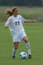 Senior midfielder Amanda Lackey is one of nine returning starters who will take the field against Oklahoma Friday in SFA's exhibition season opener