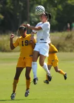 Junior Brenna Crockett scored three goals and assisted on a fourth in SFA's 10-2 win over Prairie View A&M Sunday