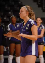 Laurel Kuepker had 25 digs in the win over New Orleans.