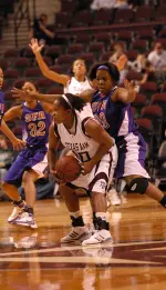 Sophomore Decreasha Goodner scored a season-high 12 points in her last outing.