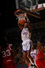 Senior Benson Akpan scored 12 points in eight minutes of action Wednesday against Northwestern State