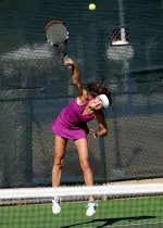 Gabriela Gadeva picked up both a singles and doubles win against Louisiana Tech.