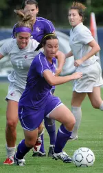 Freshman Kylie Louw took a game-high seven shots in Sunday's tie at UTSA