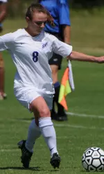 Junior Camille Royer scored her first goal of the season in Friday's win over Northwestern State