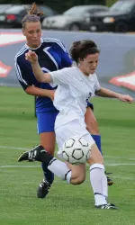 Freshman Laura Sadler scored two goals and assisted on a third in Friday's 8-1 win over Nicholls