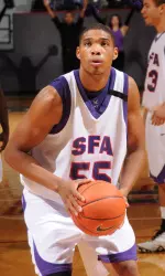 Jereal Scott is one of only two returning players in the SFA frontcourt