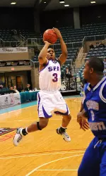 Eddie Williams led SFA with 19 points and five rebounds in Tuesday's loss to Texas Tech