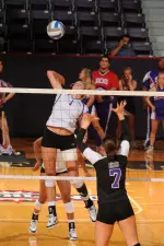 MC Bottles had 12 kills and eight blocks against Northwestern State on Thursday.