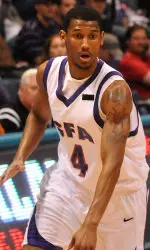 Walt Harris scored a career-high 20 points to lead SFA past Cal State Fullerton