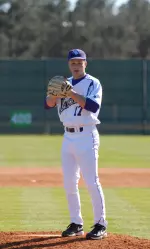 Brett Rogers got the win in his first collegiate start on Sunday, going 8.0 innings versus Northwesten State.