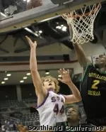 Senior center Matt Kingsley posted a double-double with 13 points and 17 rebounds in SFA's win over Southeastern Louisiana Thursday