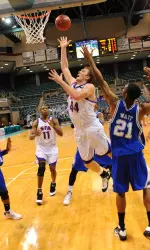 Matt Kingsley scored 26 points to lead SFA to a 63-60 win over Texas A&M-Corpus Christi Friday in the semifinals of the SLC Tournament
