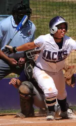 Benet Higgs had three RBI in SFA's second game against McNeese on Sunday.