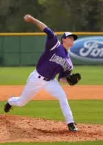 Jared West tossed five innings against No. 16 TCU on Tuesday.