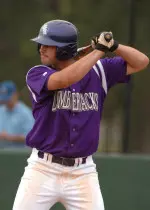 Justin Long had a pair of hits on Saturday against Texas State.