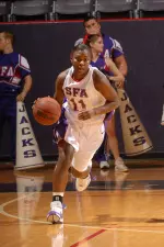 Senior Jessica Gaines prepares to suit up for the final time in front of the home fans.