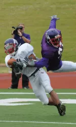 Offense puts up big numbers in first scrimmage.