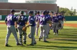 SFA and McNeese will attempt to conclude Game 1 on Saturday at 10:00 a.m.