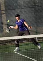 Tatiana Smolnikova picked up a straight-set singles win on Wednesday.