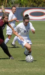 Senior Megan Cash is one of 12 returning players on the 2009 SFA soccer team