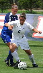 Kim Kimmel scored SFA's first goal in a 3-2 loss to SMU in Tuesday's scrimmage