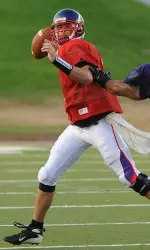 Junior Jeremy Moses passed for 248 yards and four scores in Saturday's scrimmage.