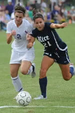 Freshman Laura Sadler scored her first career goal in Friday's 3-2 overtime loss to Rice