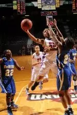 Junior Toni Davis scores 13 points as SFA beats McNeese State, 75-59.