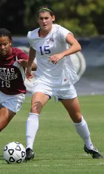 Edwina Forbes scored SFA's only goal in Friday's 2-1 loss at Sam Houston State