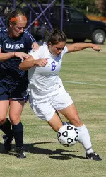 Kim Kimmel assisted on Laura Sadler's goal in the first half of SFA's 2-0 win over UTSA