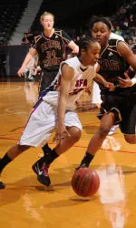 Ebony Alexander is one of four starters back for the Ladyjacks in 2010-11.