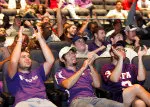Lumberjacks find out their playoff fate during a watch party at the Pattillo Student Center